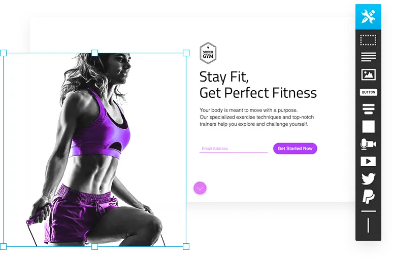 GetResponse landing page editor 1 GetResponse landing page editor