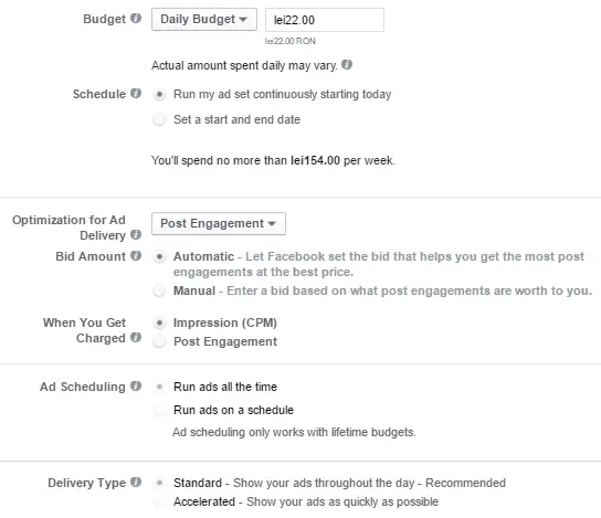 campanie facebook ads targetare campanie facebook ads targetare