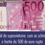 Ghid de supravietuire: cum sa schimbi o hartie de 500 de euro rupta