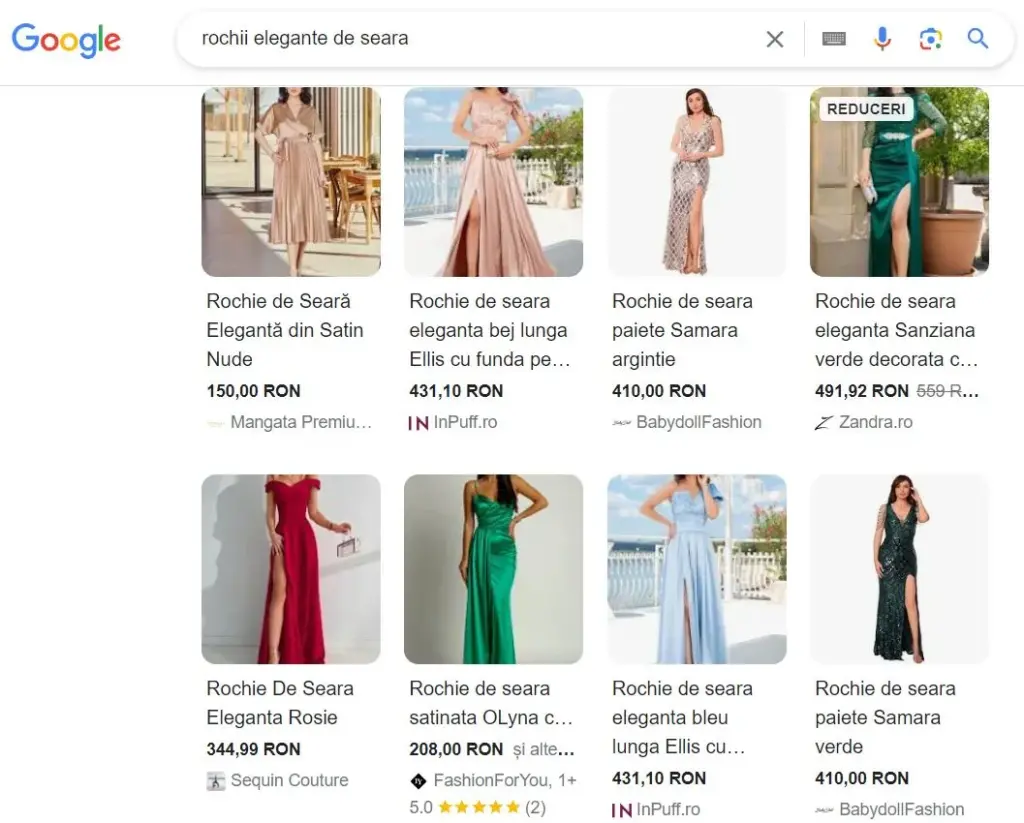 optimizare on-page magazin fashion