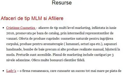 pagina de resurse