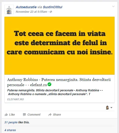 postare cu oferta afiliere