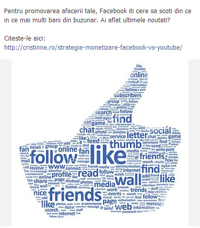 exemplu postare facebook